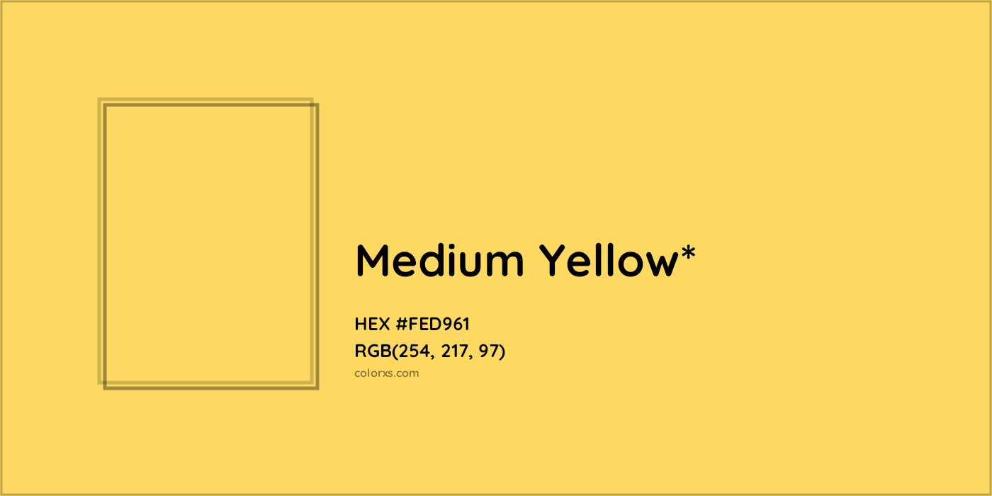 HEX #FED961 Color Name, Color Code, Palettes, Similar Paints, Images