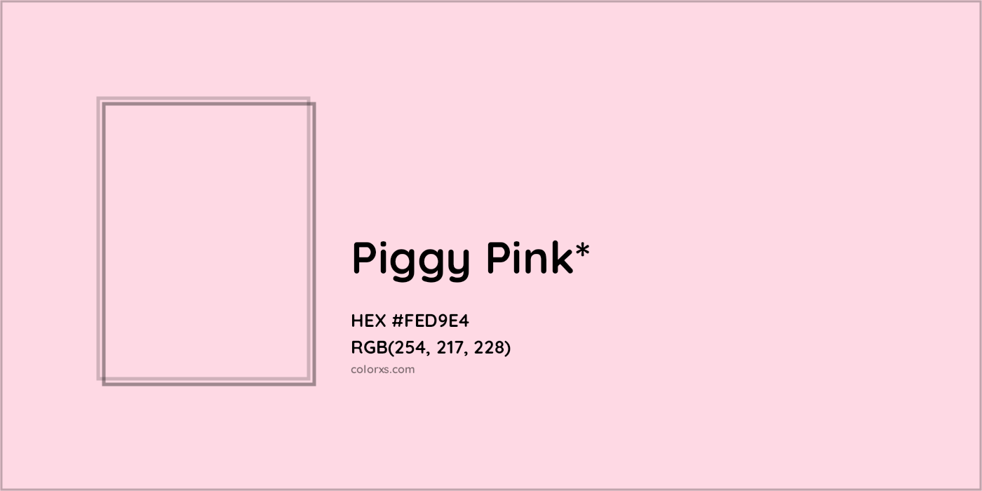 HEX #FED9E4 Color Name, Color Code, Palettes, Similar Paints, Images