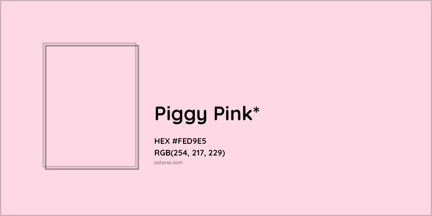 HEX #FED9E5 Color Name, Color Code, Palettes, Similar Paints, Images