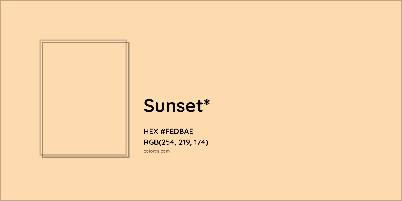 HEX #FEDBAE Color Name, Color Code, Palettes, Similar Paints, Images