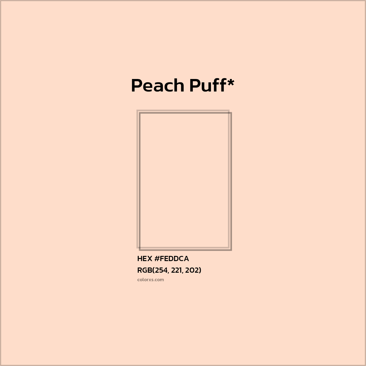 HEX #FEDDCA Color Name, Color Code, Palettes, Similar Paints, Images