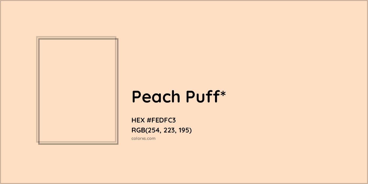 HEX #FEDFC3 Color Name, Color Code, Palettes, Similar Paints, Images