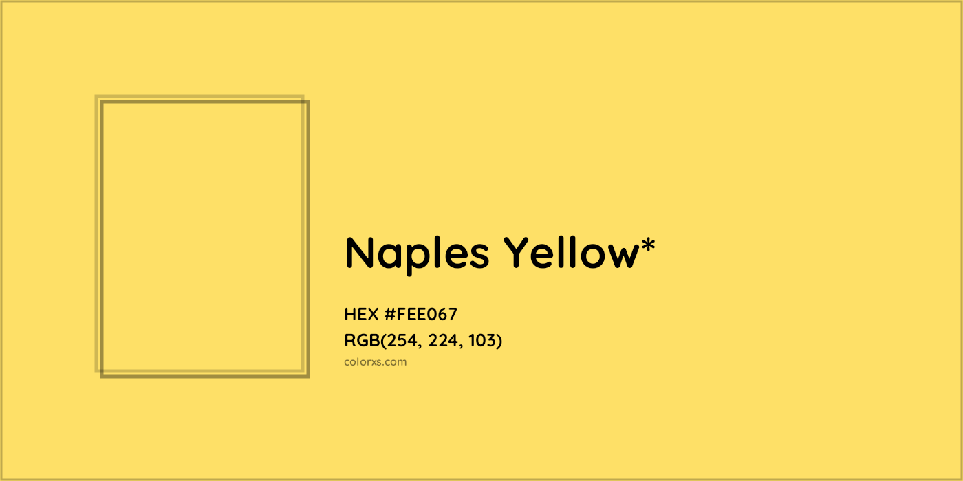 HEX #FEE067 Color Name, Color Code, Palettes, Similar Paints, Images