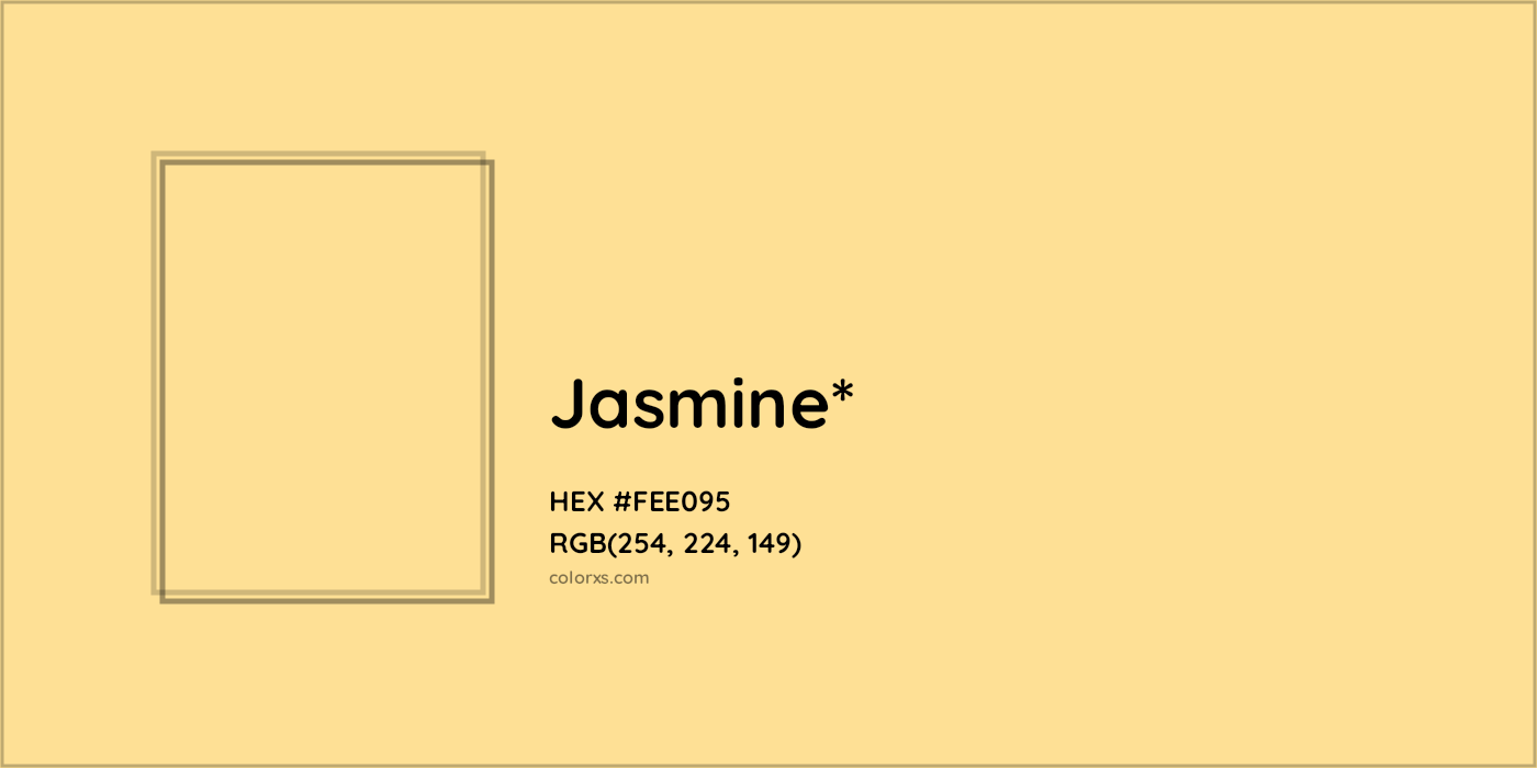 HEX #FEE095 Color Name, Color Code, Palettes, Similar Paints, Images