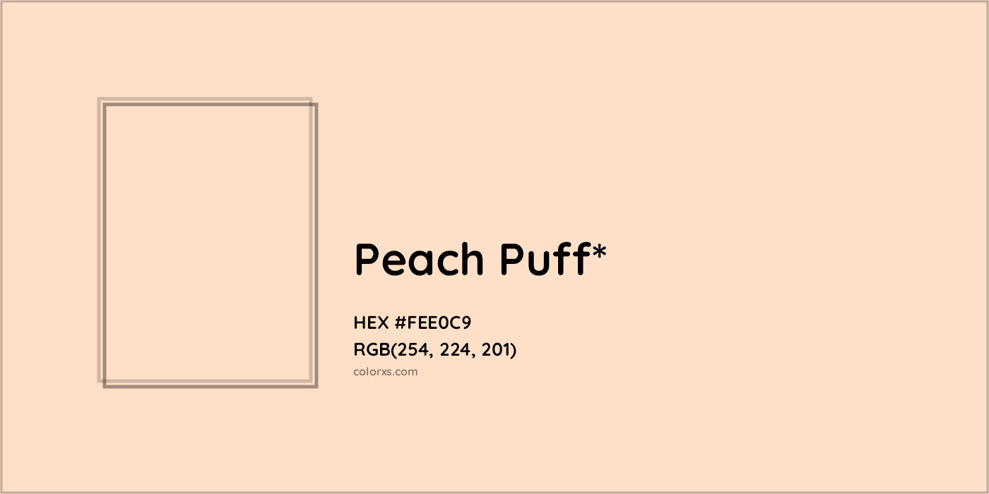 HEX #FEE0C9 Color Name, Color Code, Palettes, Similar Paints, Images