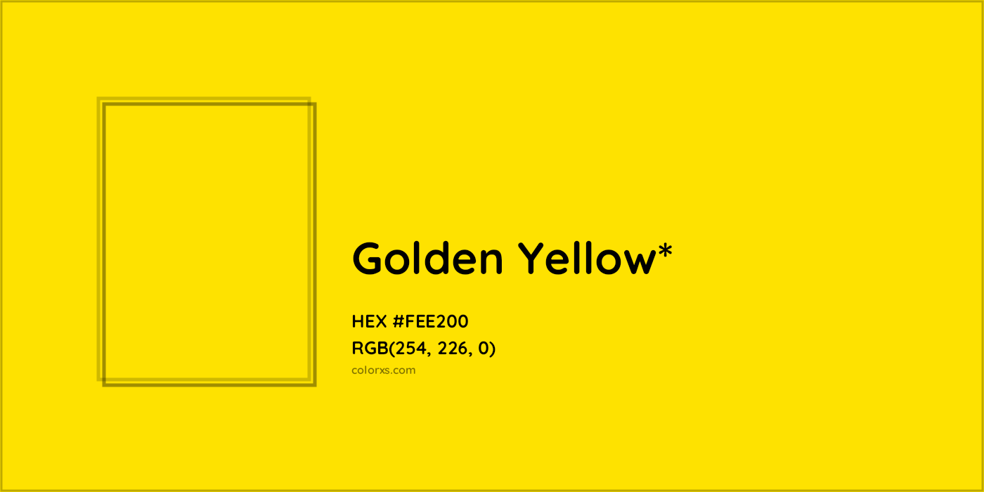 HEX #FEE200 Color Name, Color Code, Palettes, Similar Paints, Images