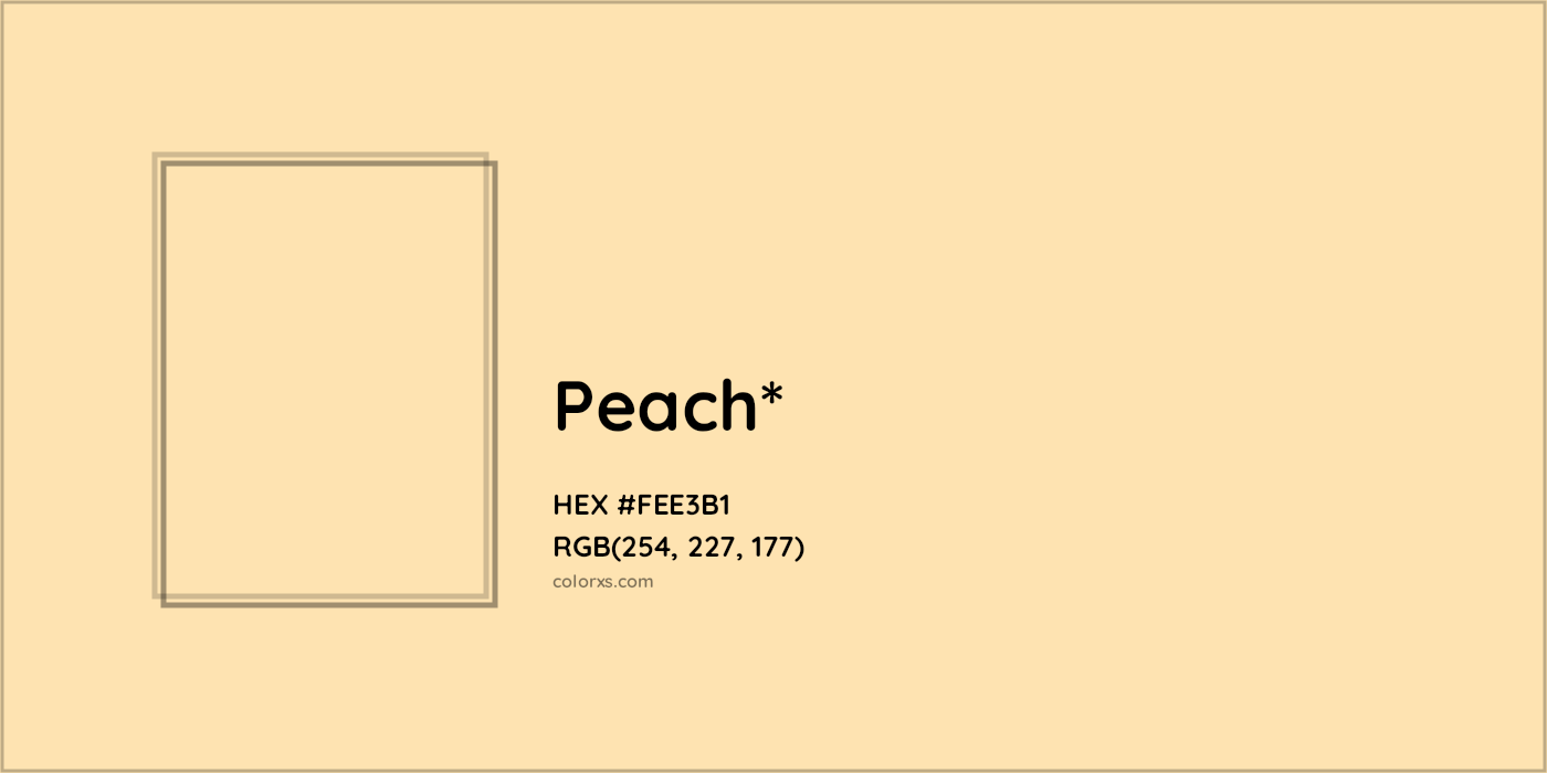HEX #FEE3B1 Color Name, Color Code, Palettes, Similar Paints, Images