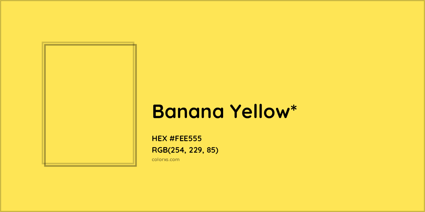 HEX #FEE555 Color Name, Color Code, Palettes, Similar Paints, Images