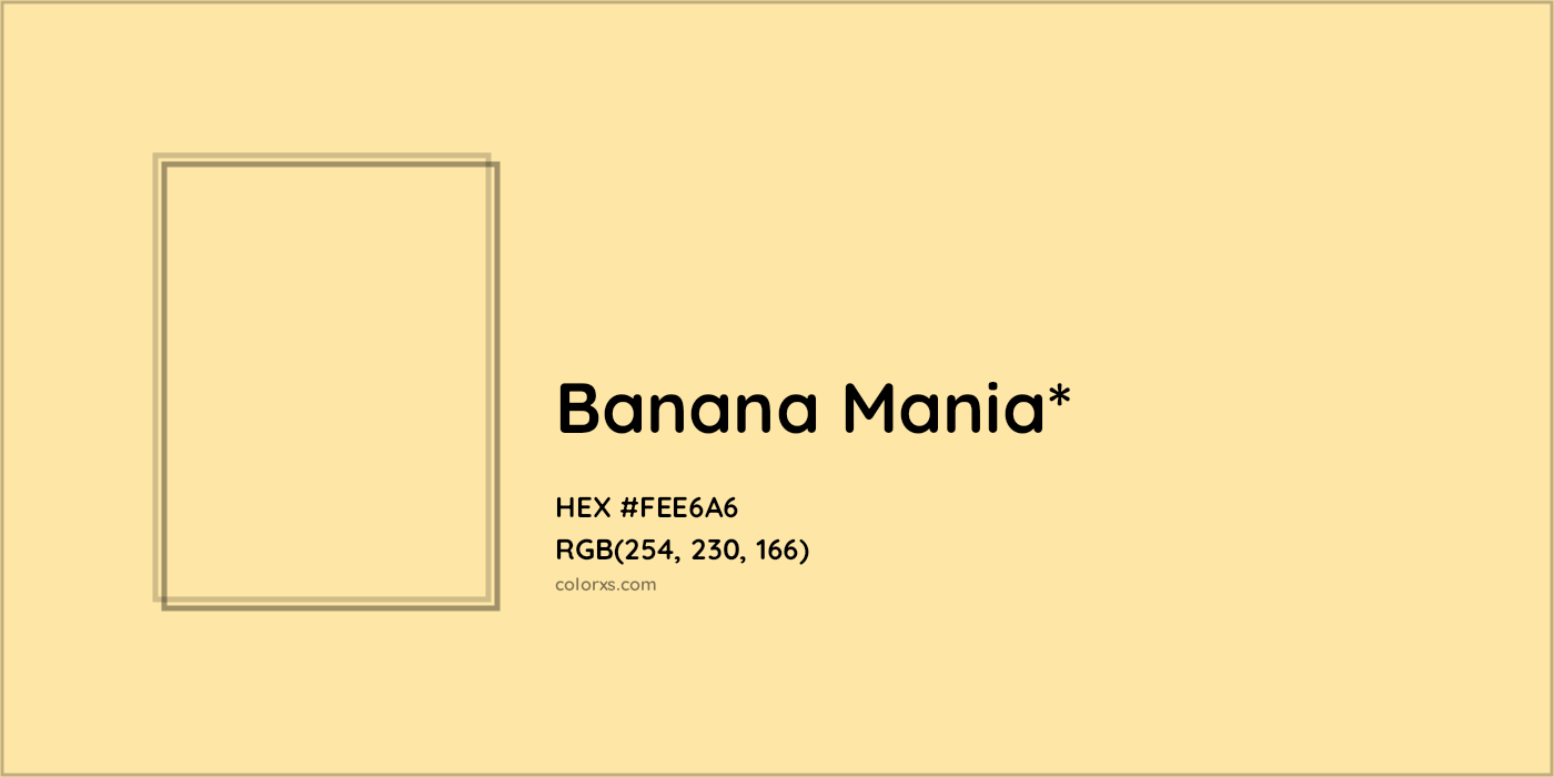 HEX #FEE6A6 Color Name, Color Code, Palettes, Similar Paints, Images
