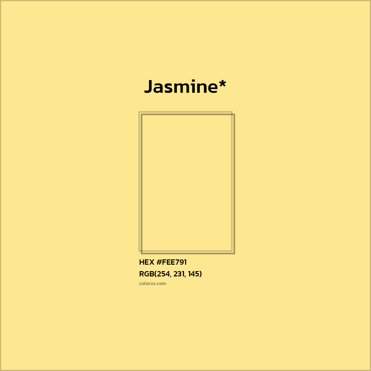 HEX #FEE791 Color Name, Color Code, Palettes, Similar Paints, Images