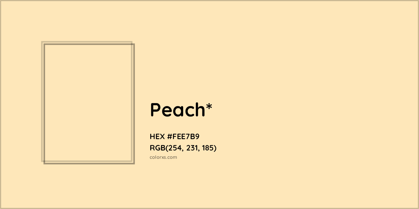 HEX #FEE7B9 Color Name, Color Code, Palettes, Similar Paints, Images
