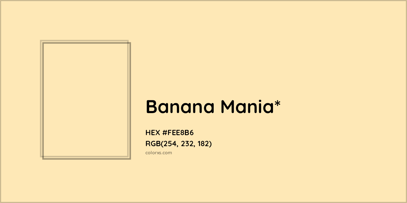 HEX #FEE8B6 Color Name, Color Code, Palettes, Similar Paints, Images