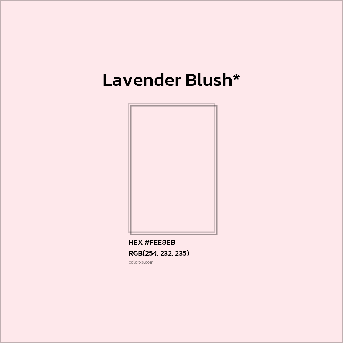 HEX #FEE8EB Color Name, Color Code, Palettes, Similar Paints, Images