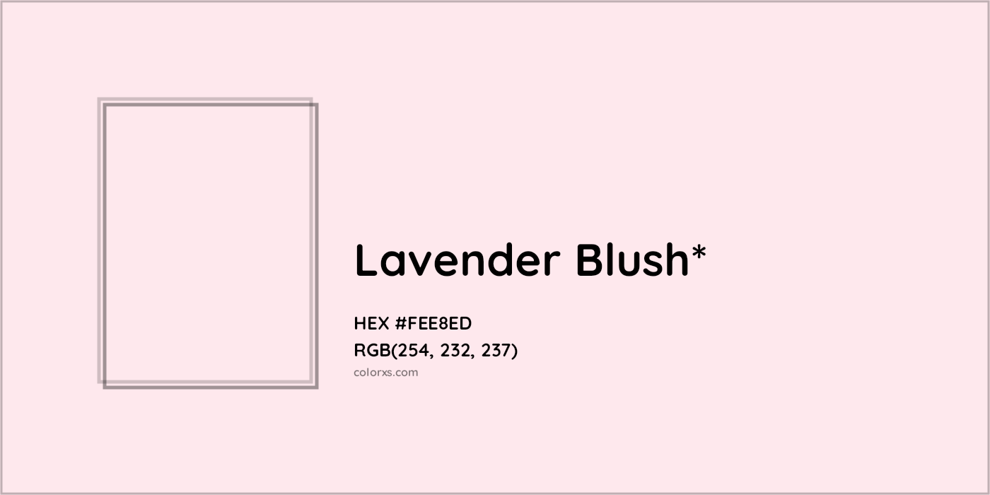 HEX #FEE8ED Color Name, Color Code, Palettes, Similar Paints, Images