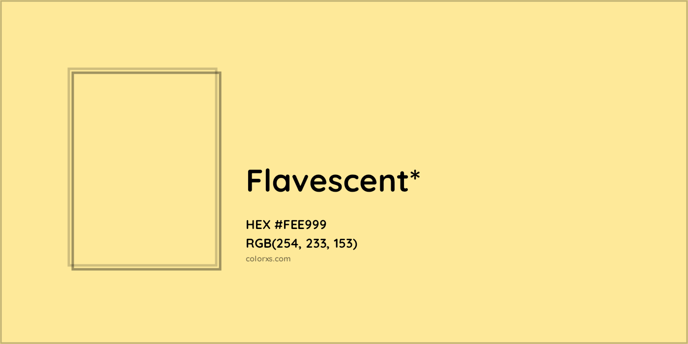 HEX #FEE999 Color Name, Color Code, Palettes, Similar Paints, Images