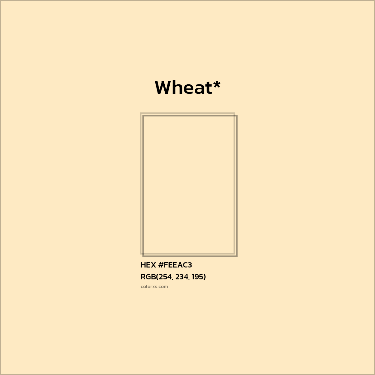 HEX #FEEAC3 Color Name, Color Code, Palettes, Similar Paints, Images