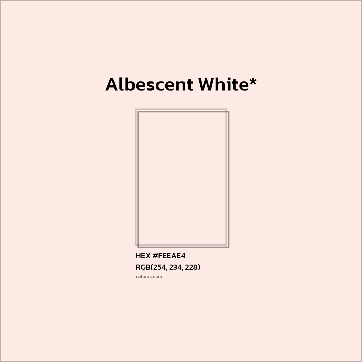 HEX #FEEAE4 Color Name, Color Code, Palettes, Similar Paints, Images