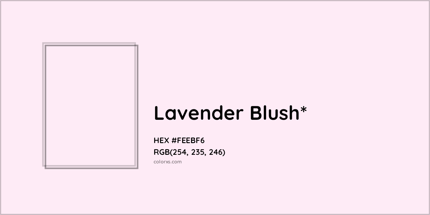 HEX #FEEBF6 Color Name, Color Code, Palettes, Similar Paints, Images