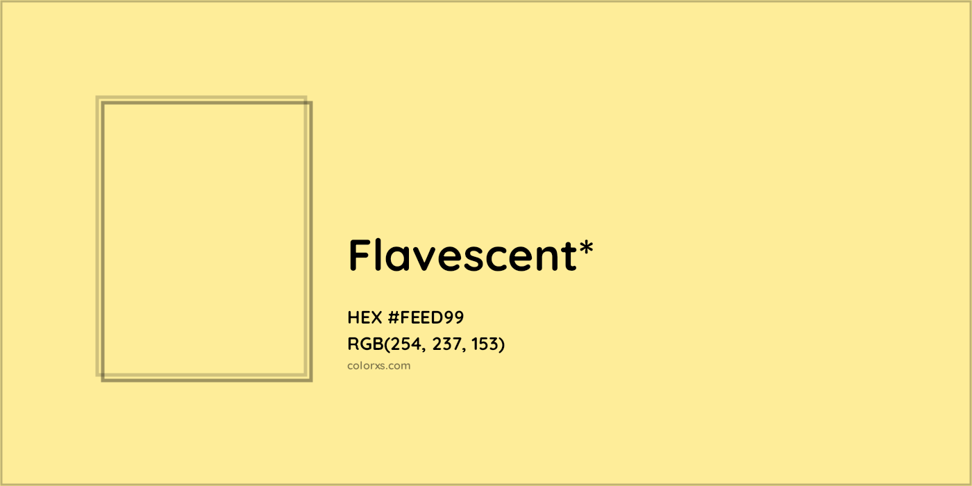 HEX #FEED99 Color Name, Color Code, Palettes, Similar Paints, Images