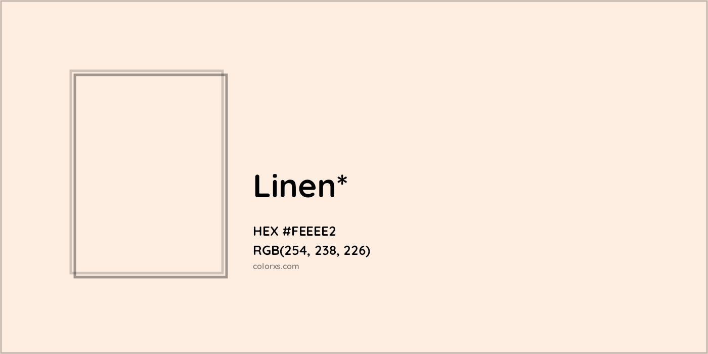 HEX #FEEEE2 Color Name, Color Code, Palettes, Similar Paints, Images