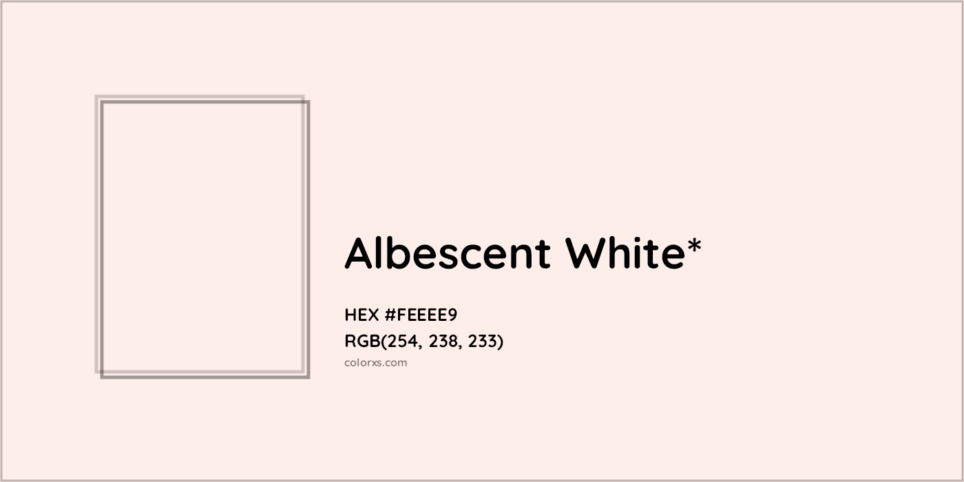 HEX #FEEEE9 Color Name, Color Code, Palettes, Similar Paints, Images