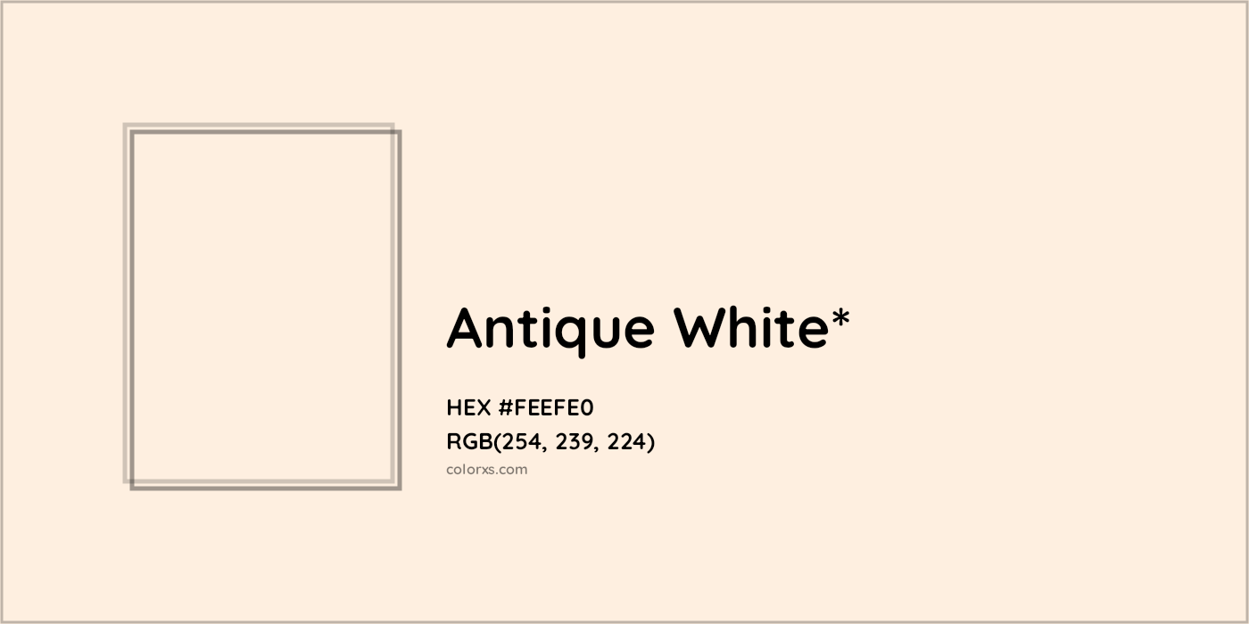 HEX #FEEFE0 Color Name, Color Code, Palettes, Similar Paints, Images
