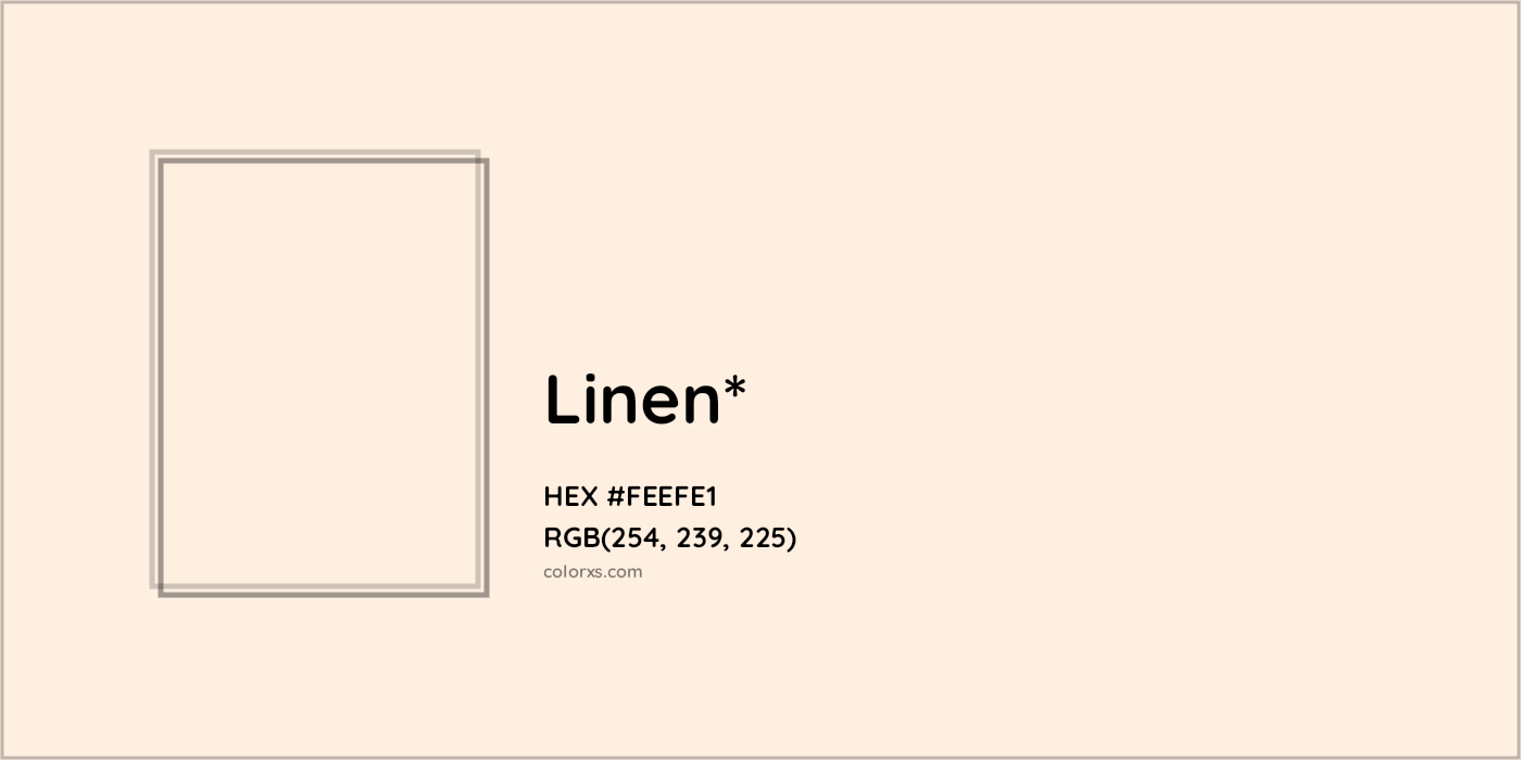 HEX #FEEFE1 Color Name, Color Code, Palettes, Similar Paints, Images