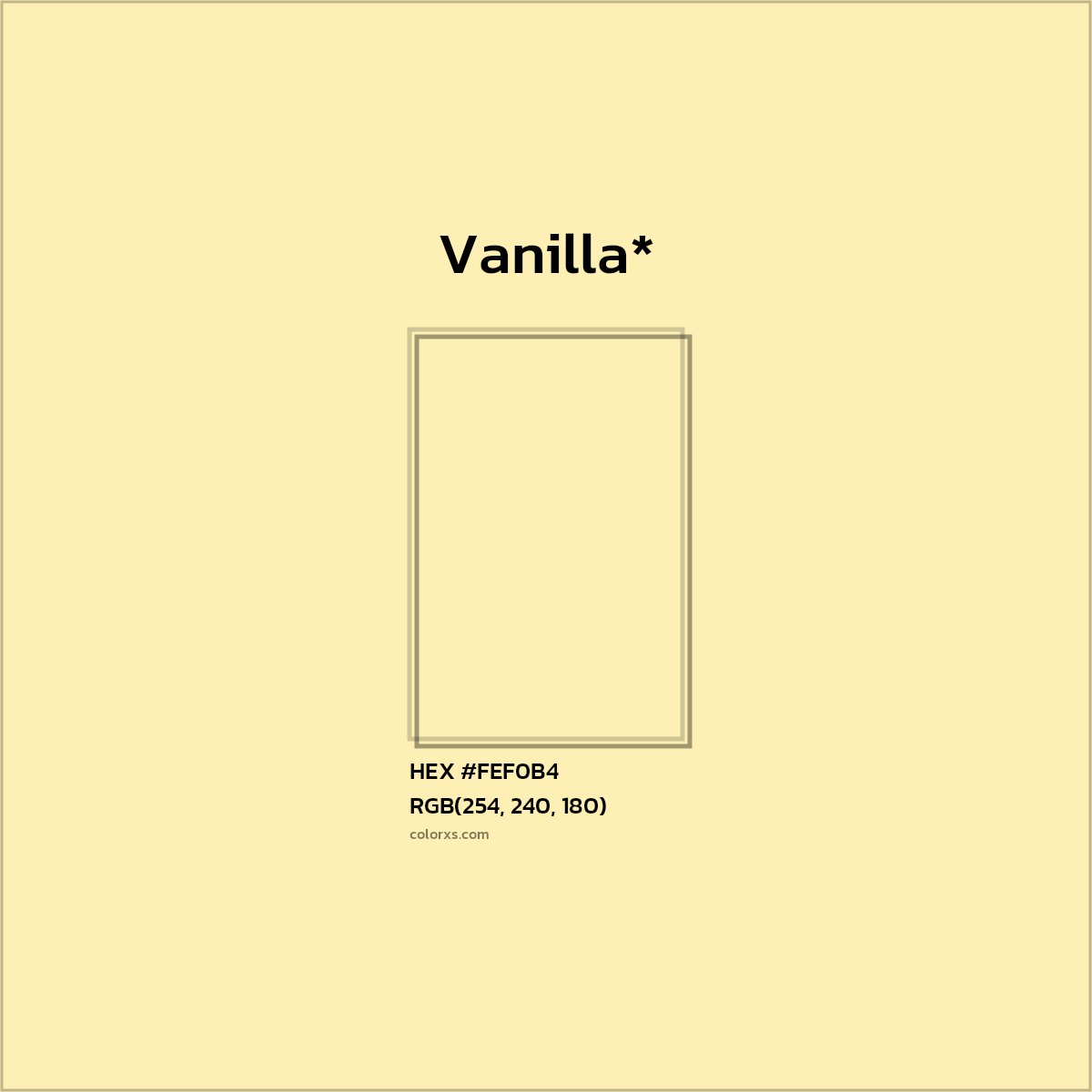 HEX #FEF0B4 Color Name, Color Code, Palettes, Similar Paints, Images