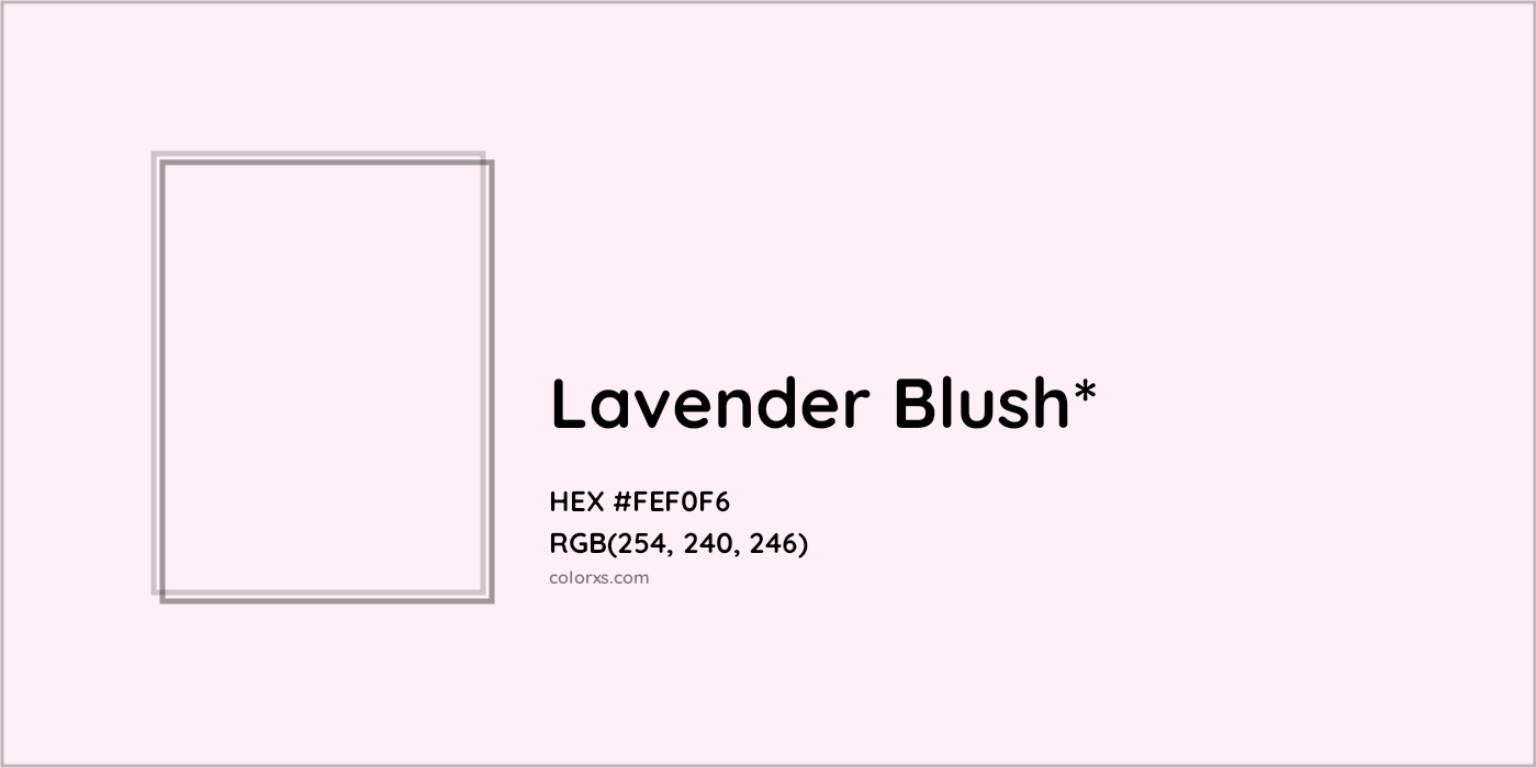 HEX #FEF0F6 Color Name, Color Code, Palettes, Similar Paints, Images