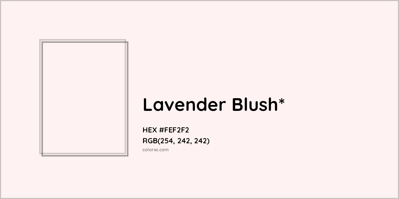 HEX #FEF2F2 Color Name, Color Code, Palettes, Similar Paints, Images