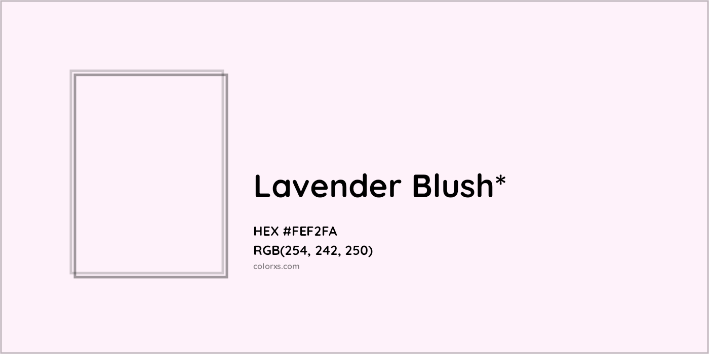 HEX #FEF2FA Color Name, Color Code, Palettes, Similar Paints, Images