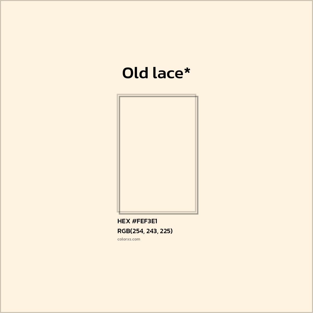 HEX #FEF3E1 Color Name, Color Code, Palettes, Similar Paints, Images