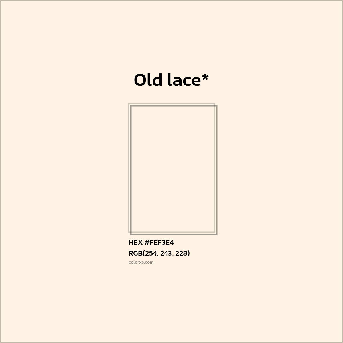 HEX #FEF3E4 Color Name, Color Code, Palettes, Similar Paints, Images