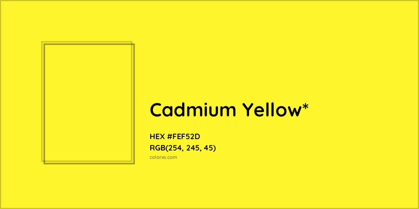 HEX #FEF52D Color Name, Color Code, Palettes, Similar Paints, Images