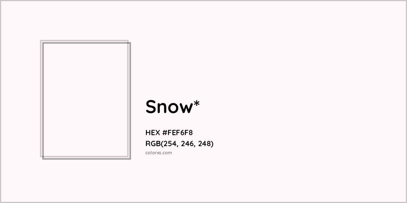 HEX #FEF6F8 Color Name, Color Code, Palettes, Similar Paints, Images
