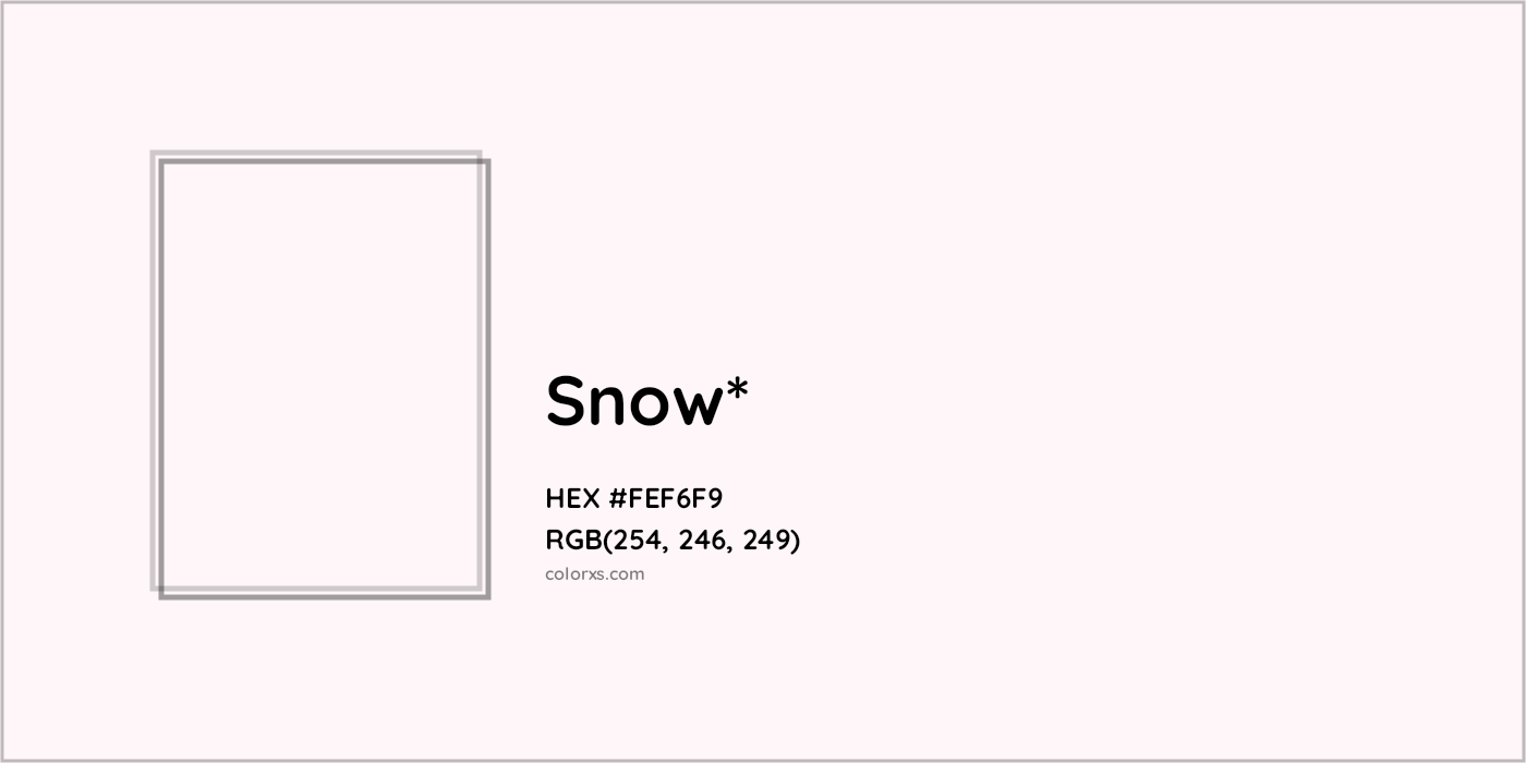 HEX #FEF6F9 Color Name, Color Code, Palettes, Similar Paints, Images