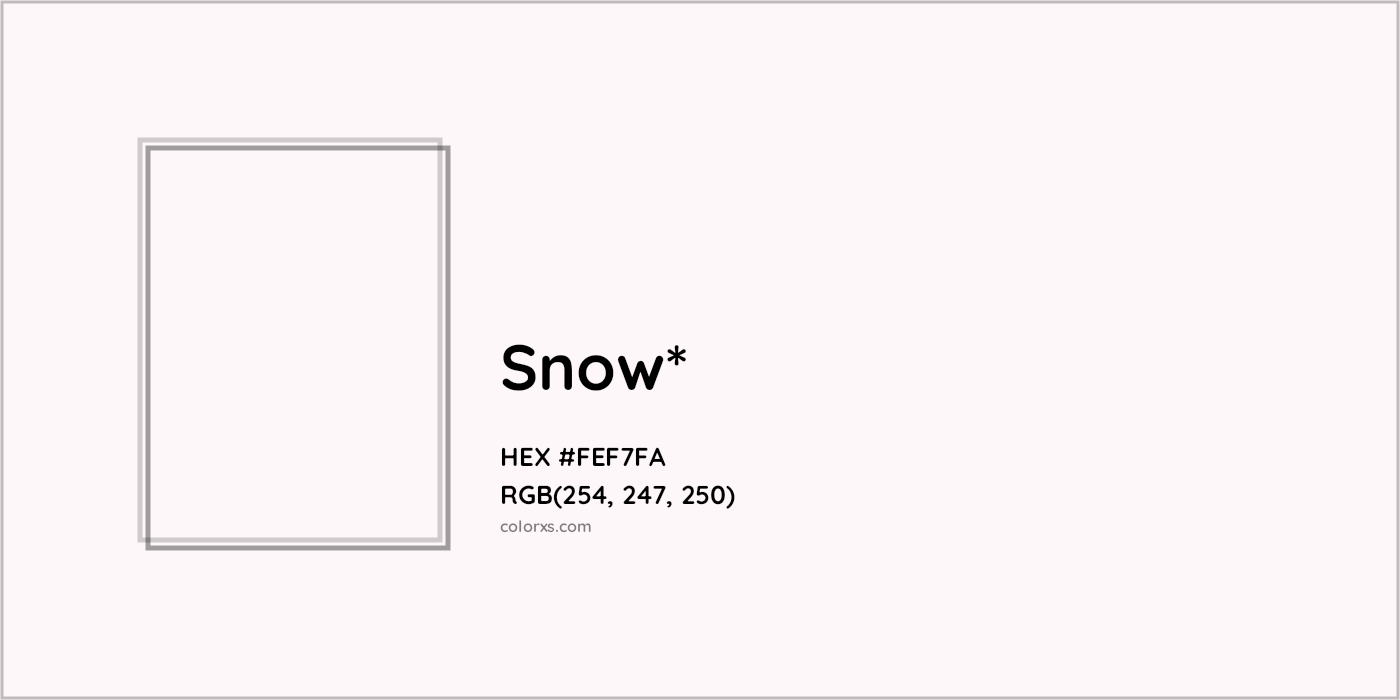 HEX #FEF7FA Color Name, Color Code, Palettes, Similar Paints, Images