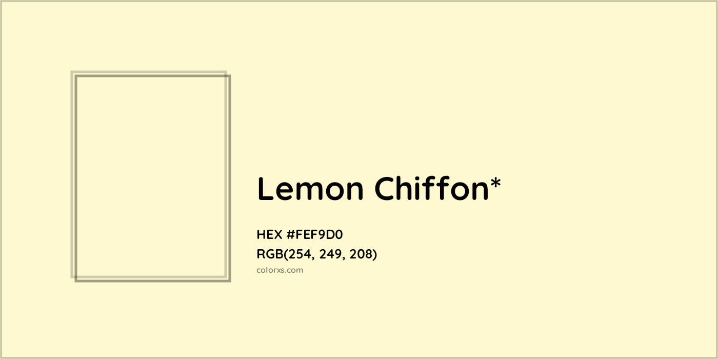 HEX #FEF9D0 Color Name, Color Code, Palettes, Similar Paints, Images