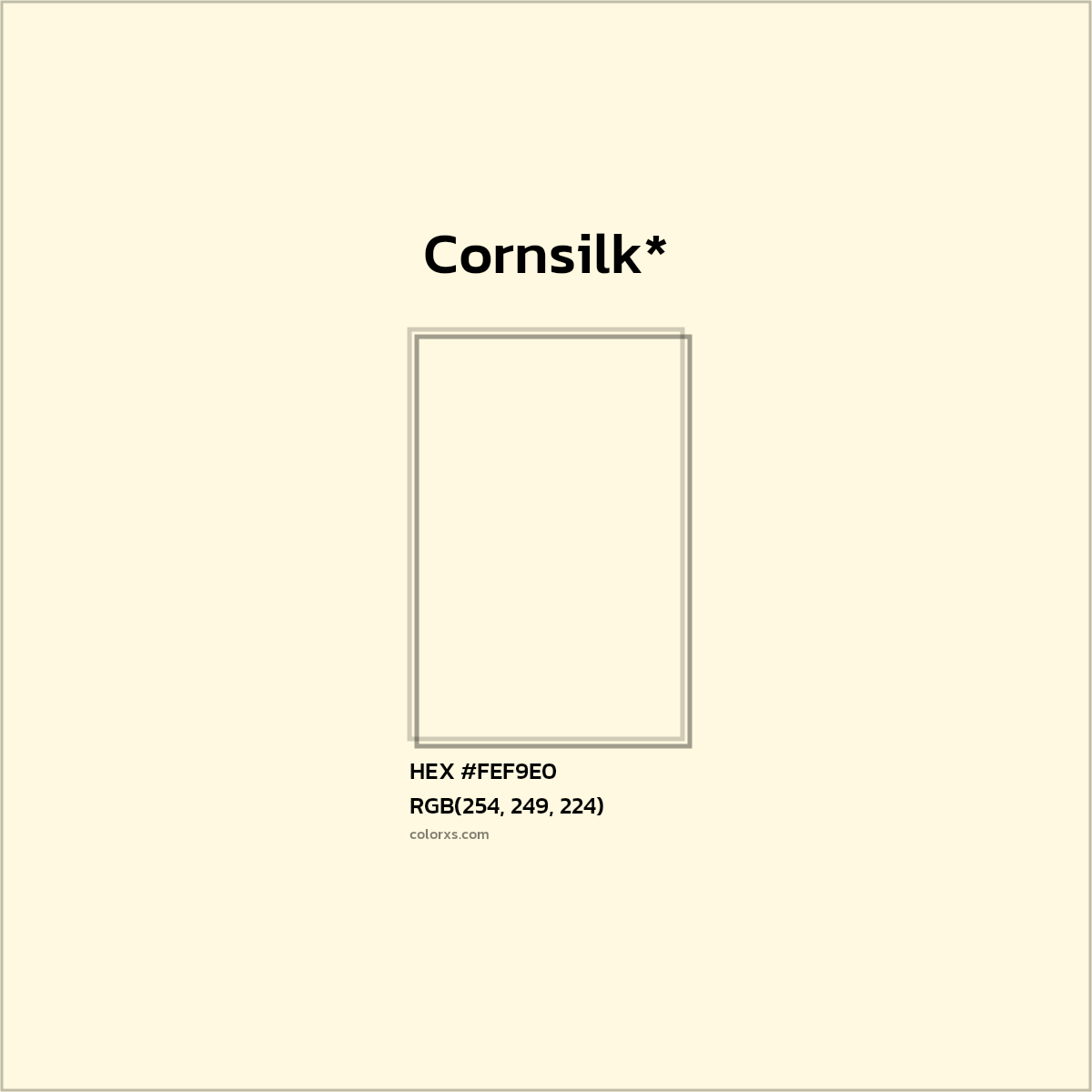 HEX #FEF9E0 Color Name, Color Code, Palettes, Similar Paints, Images