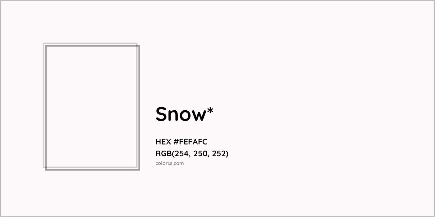 HEX #FEFAFC Color Name, Color Code, Palettes, Similar Paints, Images