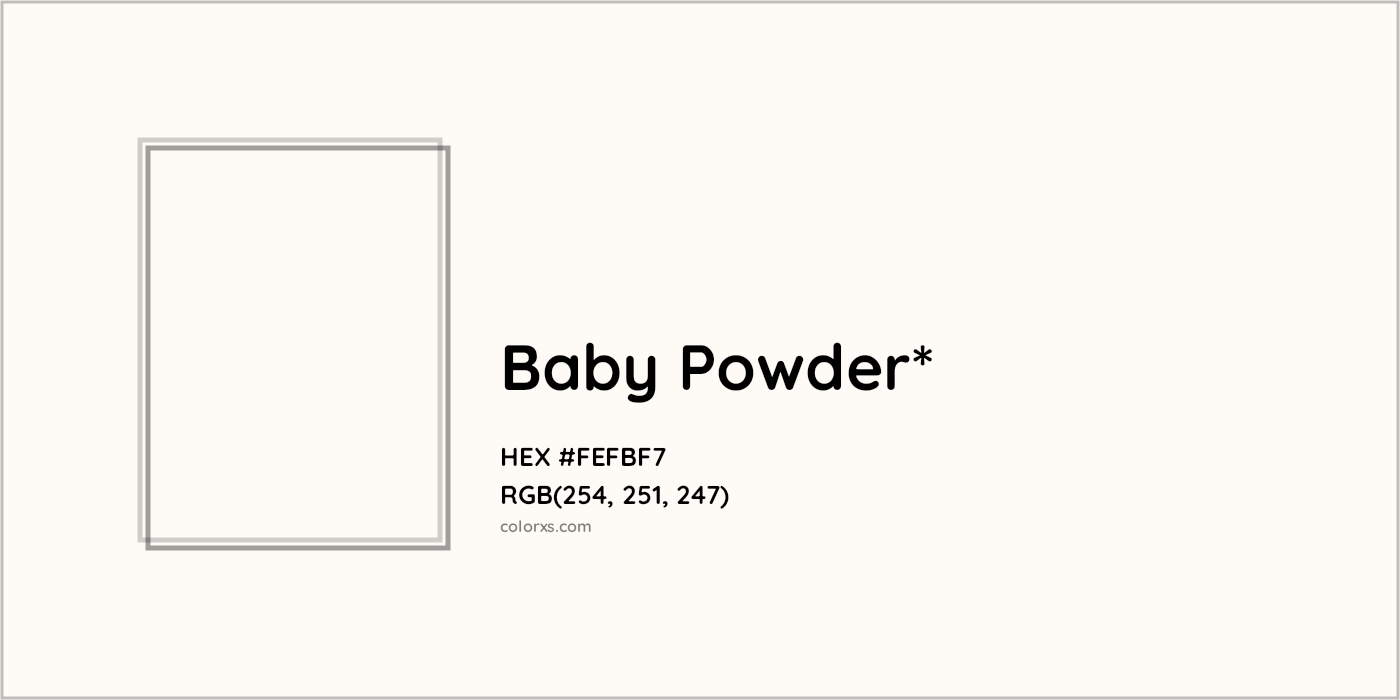 HEX #FEFBF7 Color Name, Color Code, Palettes, Similar Paints, Images