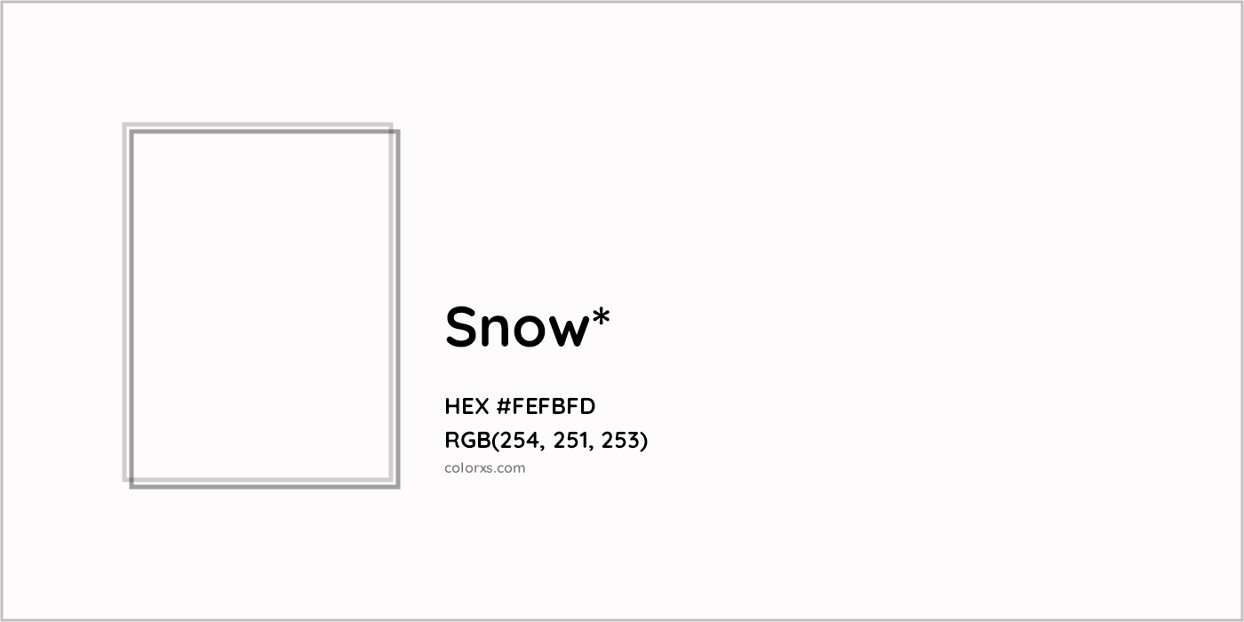 HEX #FEFBFD Color Name, Color Code, Palettes, Similar Paints, Images