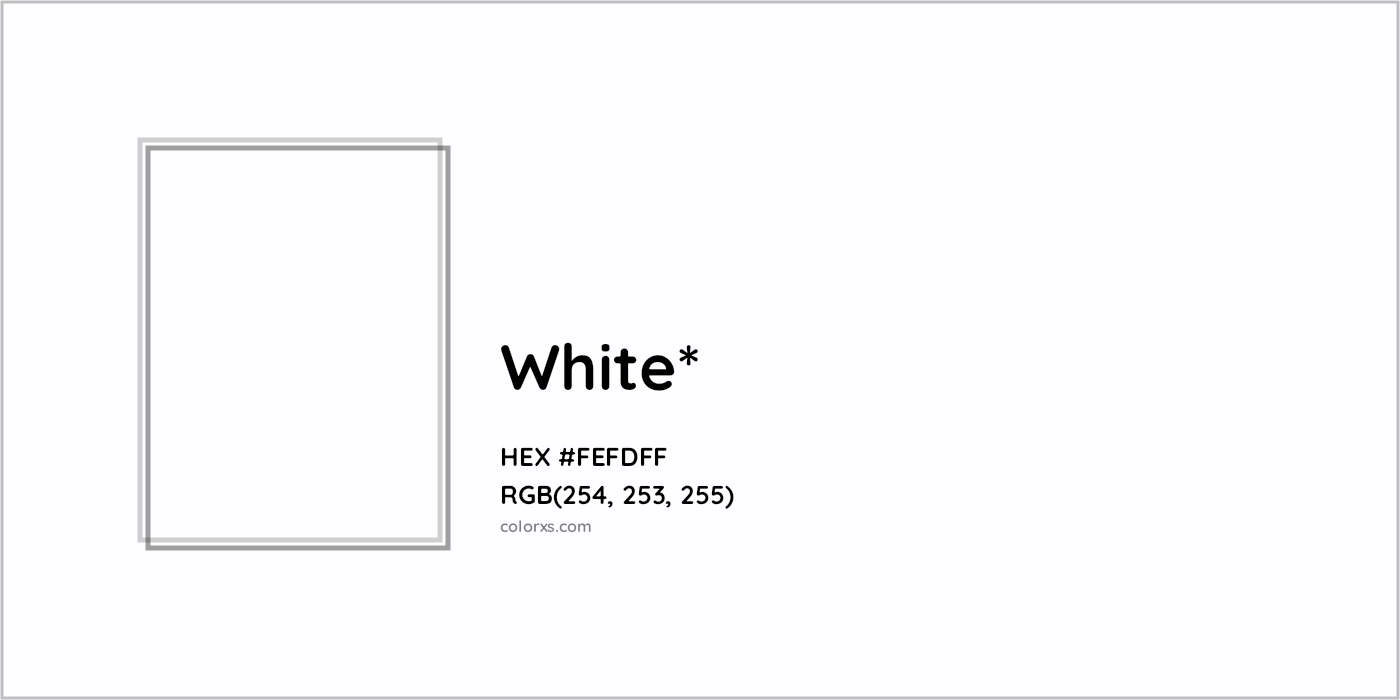 HEX #FEFDFF Color Name, Color Code, Palettes, Similar Paints, Images