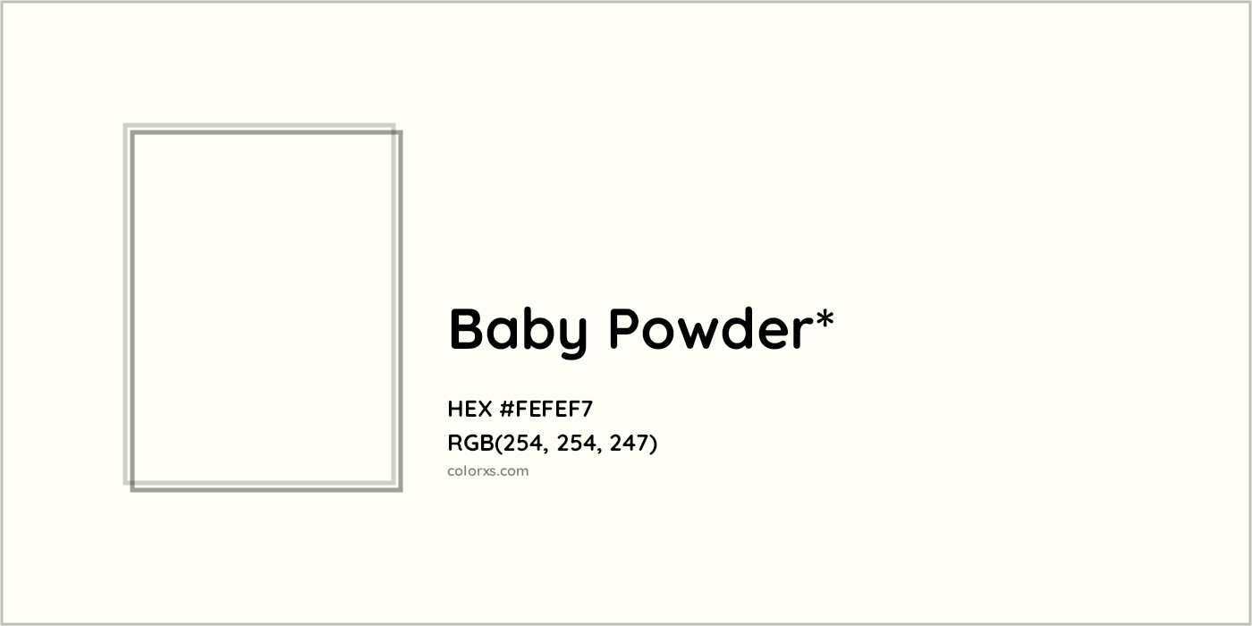 HEX #FEFEF7 Color Name, Color Code, Palettes, Similar Paints, Images