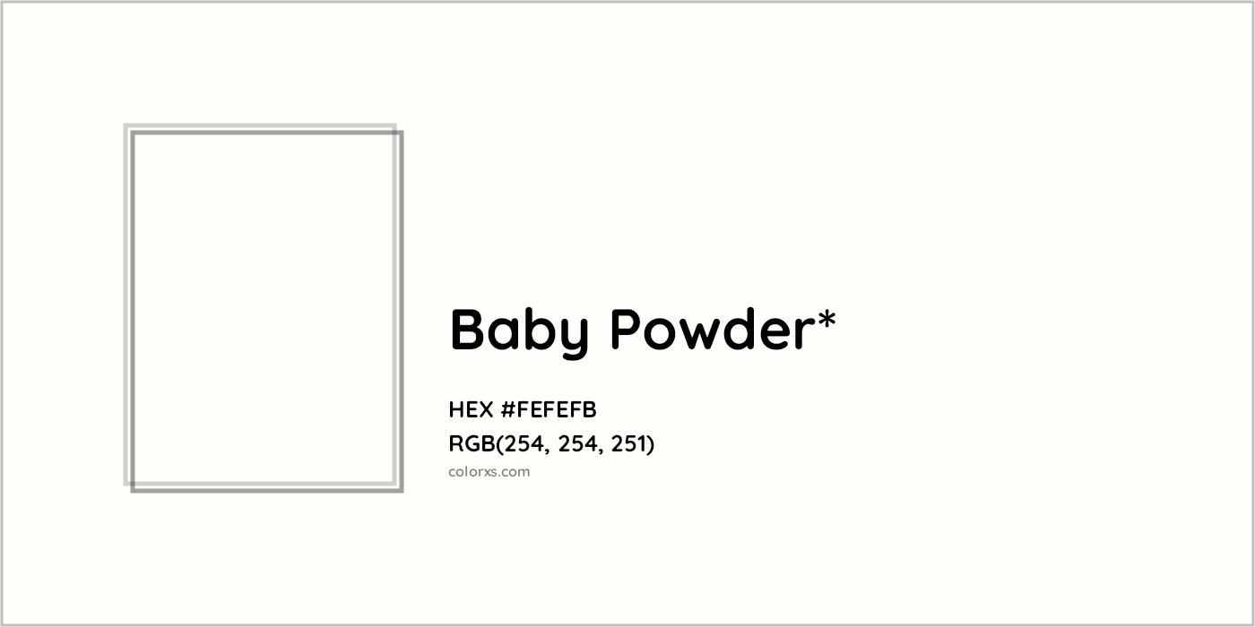 HEX #FEFEFB Color Name, Color Code, Palettes, Similar Paints, Images