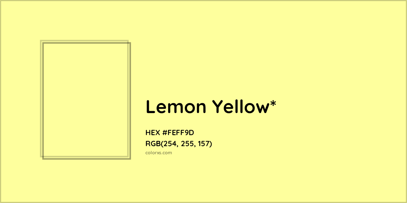 HEX #FEFF9D Color Name, Color Code, Palettes, Similar Paints, Images