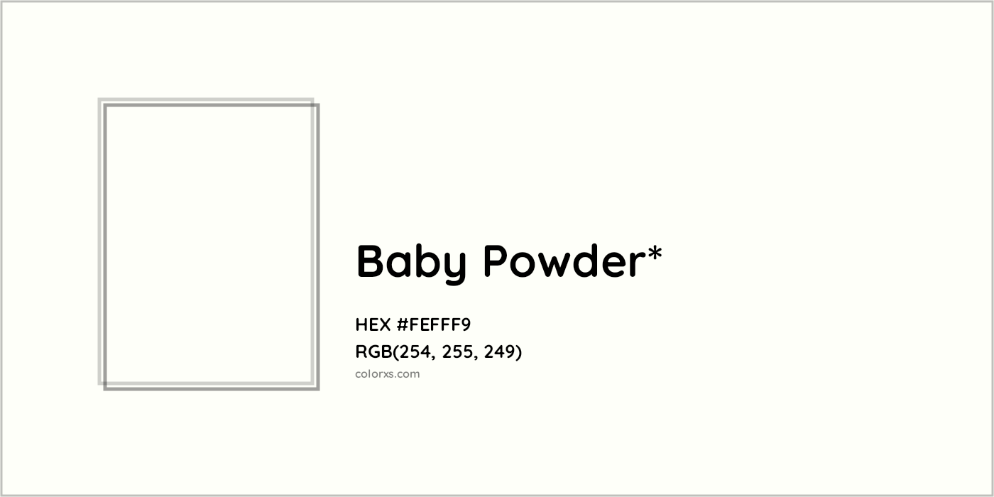 HEX #FEFFF9 Color Name, Color Code, Palettes, Similar Paints, Images