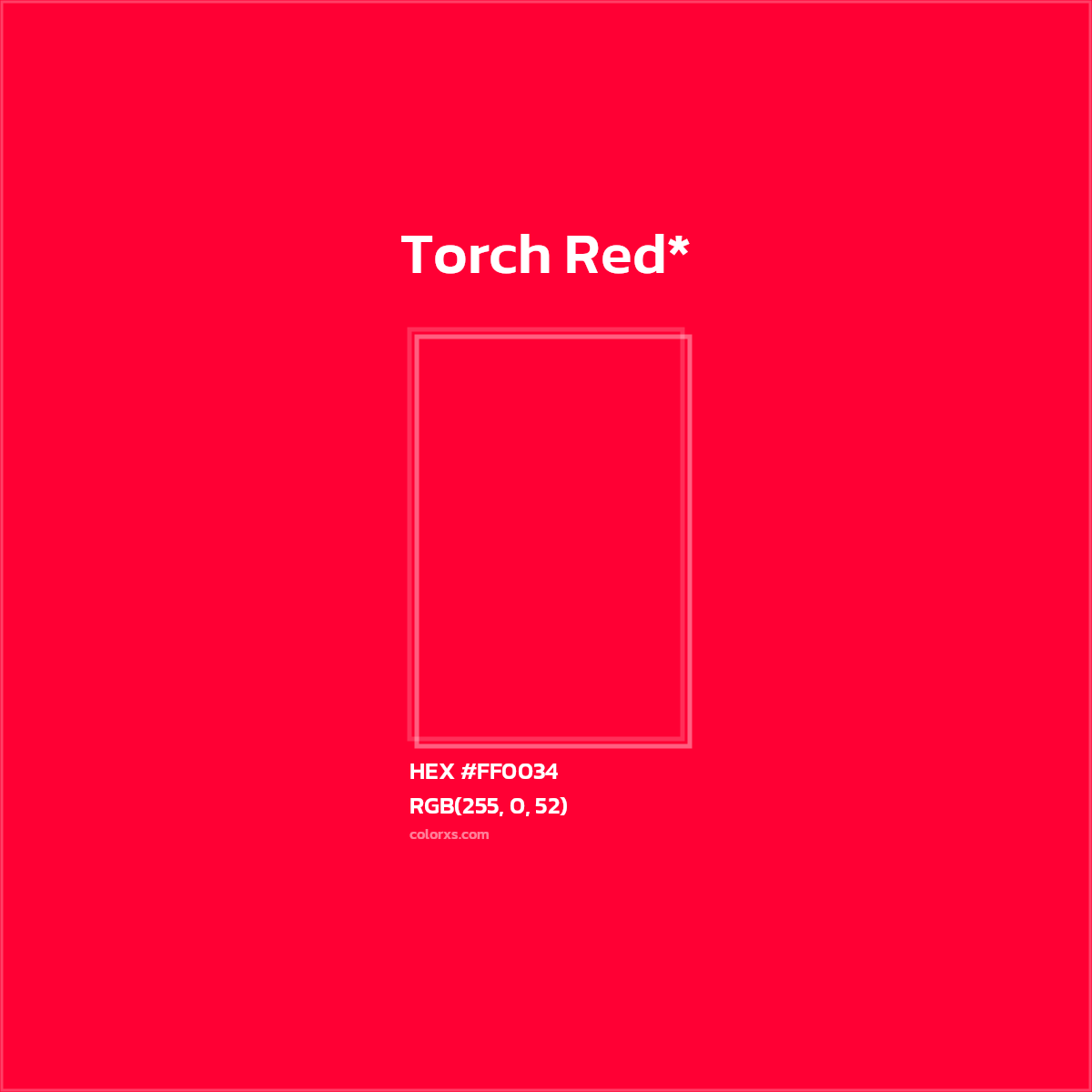 HEX #FF0034 Color Name, Color Code, Palettes, Similar Paints, Images