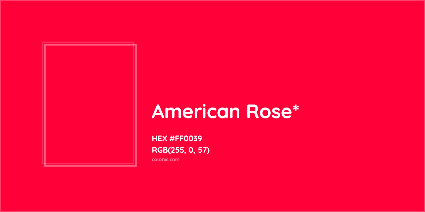 HEX #FF0039 Color Name, Color Code, Palettes, Similar Paints, Images
