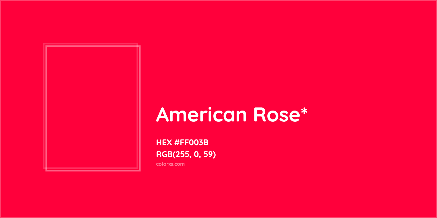 HEX #FF003B Color Name, Color Code, Palettes, Similar Paints, Images